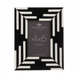 Donato 4In X 6In Black And White Stripe Photo Frame
