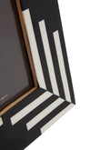 Donato 5In X 7In Black And White Stripe Photo Frame