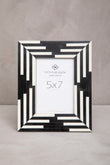Donato 5In X 7In Black And White Stripe Photo Frame