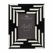 Donato 4In X 6In Black And White Stripe Photo Frame