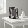 Donato 4In X 6In Black And White Stripe Photo Frame