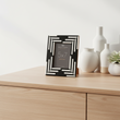 Donato 5In X 7In Black And White Stripe Photo Frame
