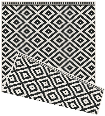 Duo Weave Outdoor Rug Geometric Diamond