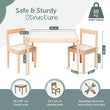 baby toys Montessori Wooden Table & Chair Set