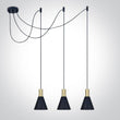 E27 Round Pendants - 63122B - 3x10W E27 pendant.