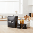 Easton 5 Piece Black Kitchen Storage Set