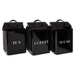 Easton 5 Piece Black Kitchen Storage Set