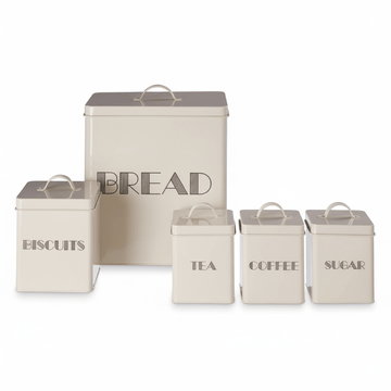 Easton 5 Piece Cream Kitchen Storage Set