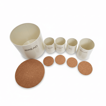 Easton 5 Piece Kitchen Storage Set in Cream