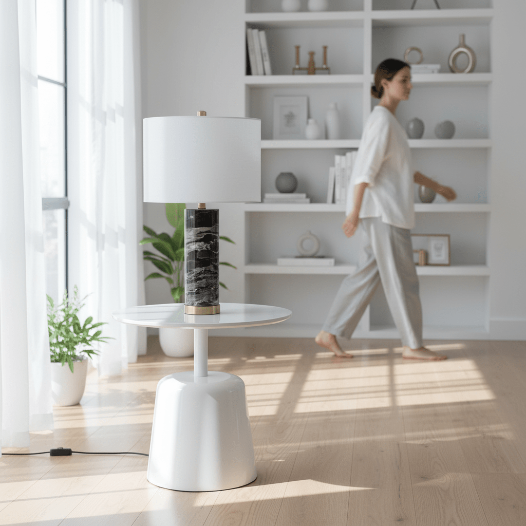 Ebony Table Lamp