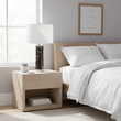 Ebony Table Lamp Chrome Base