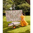 Eco - Washable Beige Rug Floral Design