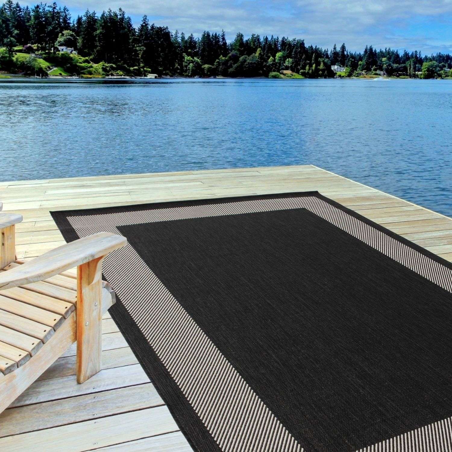 Ecology Outdoor Rug Black | 200bl