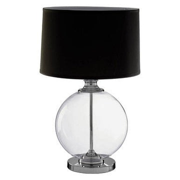 Edna Small Black Linen Shade Table Lamp