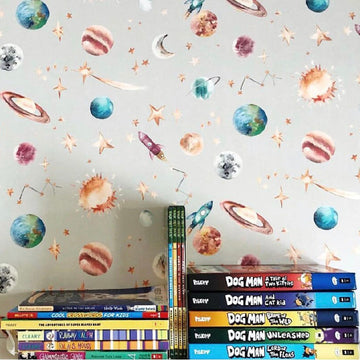 Planets Galaxy & Outer Space Children's Wallpaper