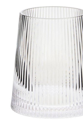 Eldon Set of 4 Ribbed Glass Tumblers