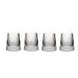 Eldon Set of 4 Ribbed Glass Tumblers