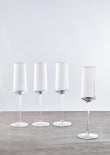 Eldon Set of Four Ribbed Champagne Glasses