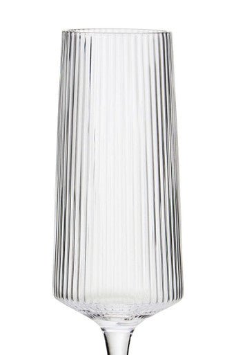 Eldon Set Of Four Ribbed Champagne Glasses Mob Packaging