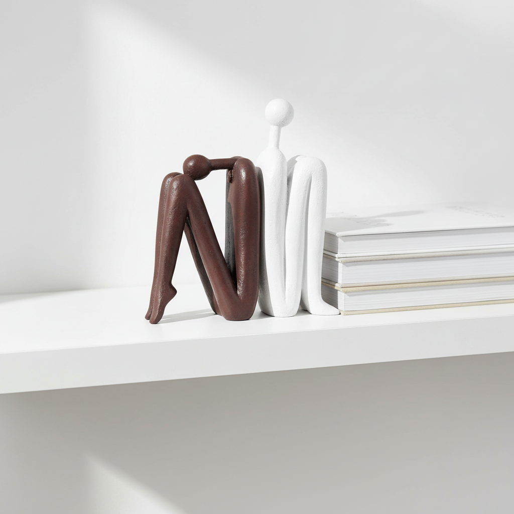 Eleni Bookends for Shelves Decorative, Resin