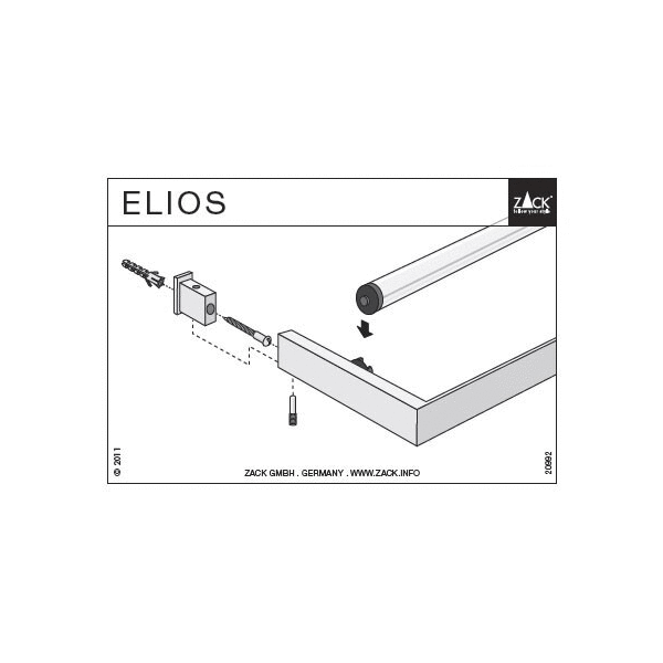 Elios Premium Wall Kitchen Roll Holder - Brushed Stainless Steel Space - Saver