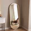 Emi - Full Length Gold Metal Runway Oval Mirror - 150cm x 60cm
