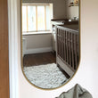 Emi - Full Length Gold Metal Runway Oval Mirror - 150cm x 60cm