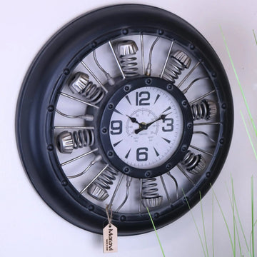 Engine Style Industrial Wall Clock 40cm