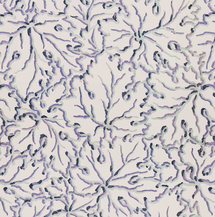 Ethereal Leaves - in Misty - Wallpaper