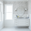 Ethereal Leaves - in Misty - Wallpaper
