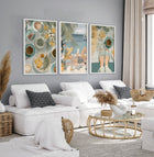Extra Large Pictures For Living Room | Set of 3 Italian Lifestyle Wall art Prints