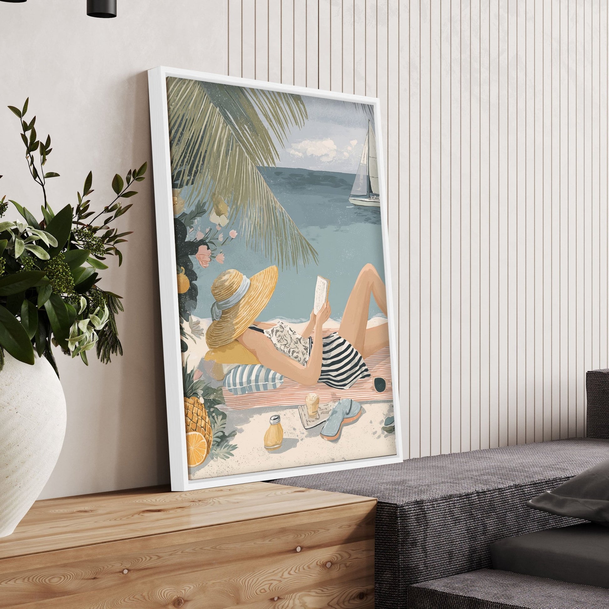 Extra Large Pictures For Living Room | Set of 3 Italian Lifestyle Wall art Prints