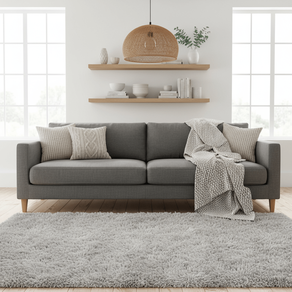 Extravagance Silver Grey Shaggy Rug