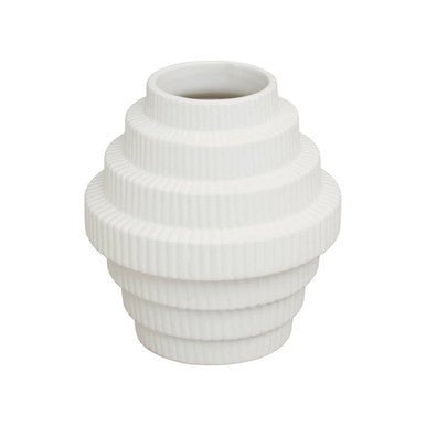Fabia White Small Vase