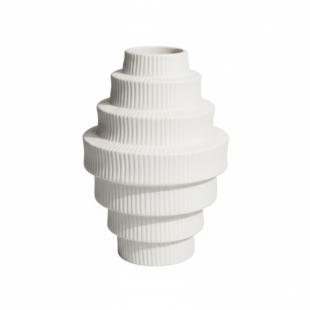 Fabia White Large Vase