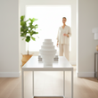 Fabia White Large Vase