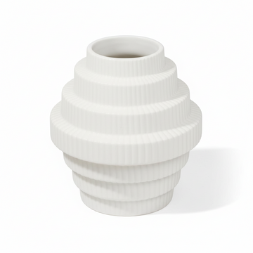 Fabia White Small Vase