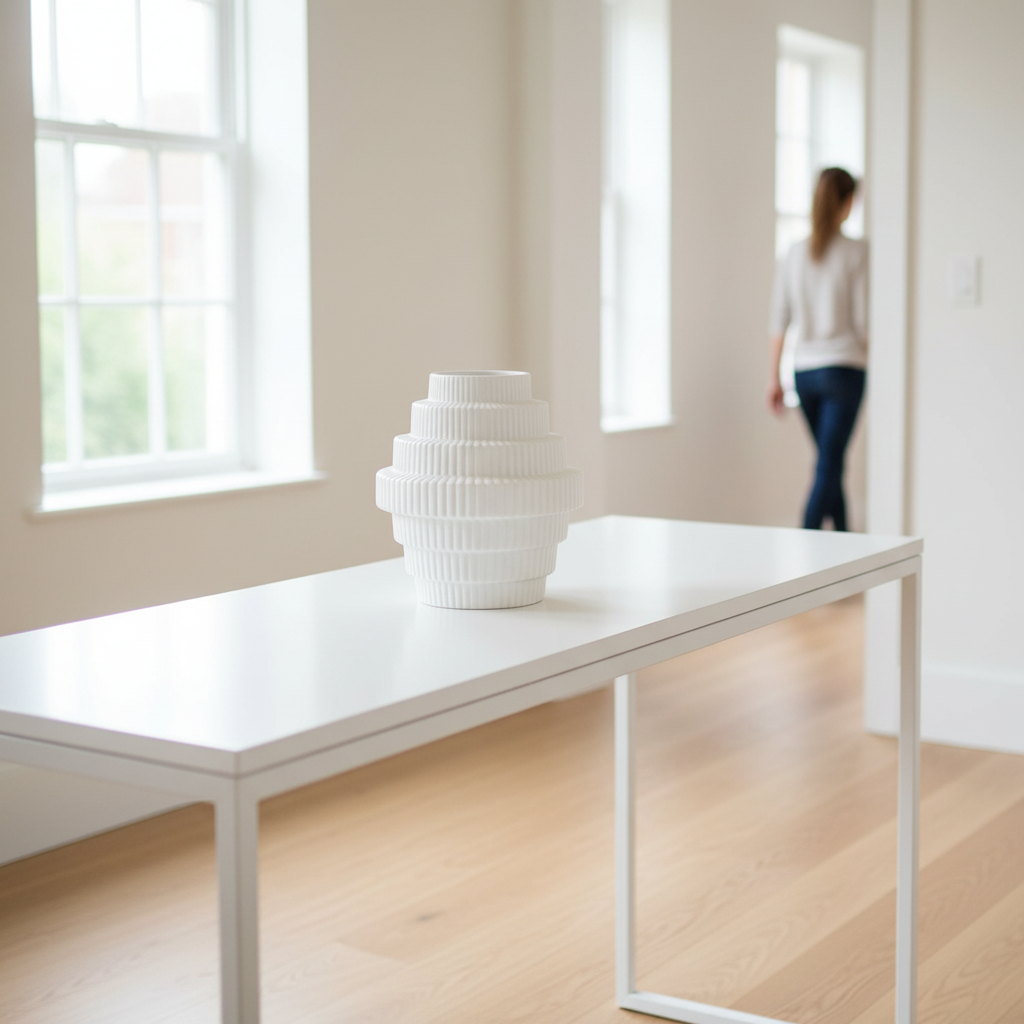 Fabia White Small Vase