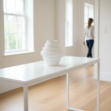 Fabia White Small Vase