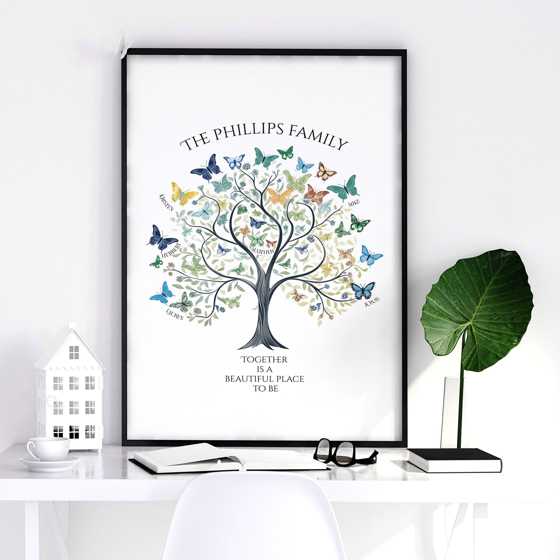 Family Tree Art | Set of 1 Botanical Wall art Prints