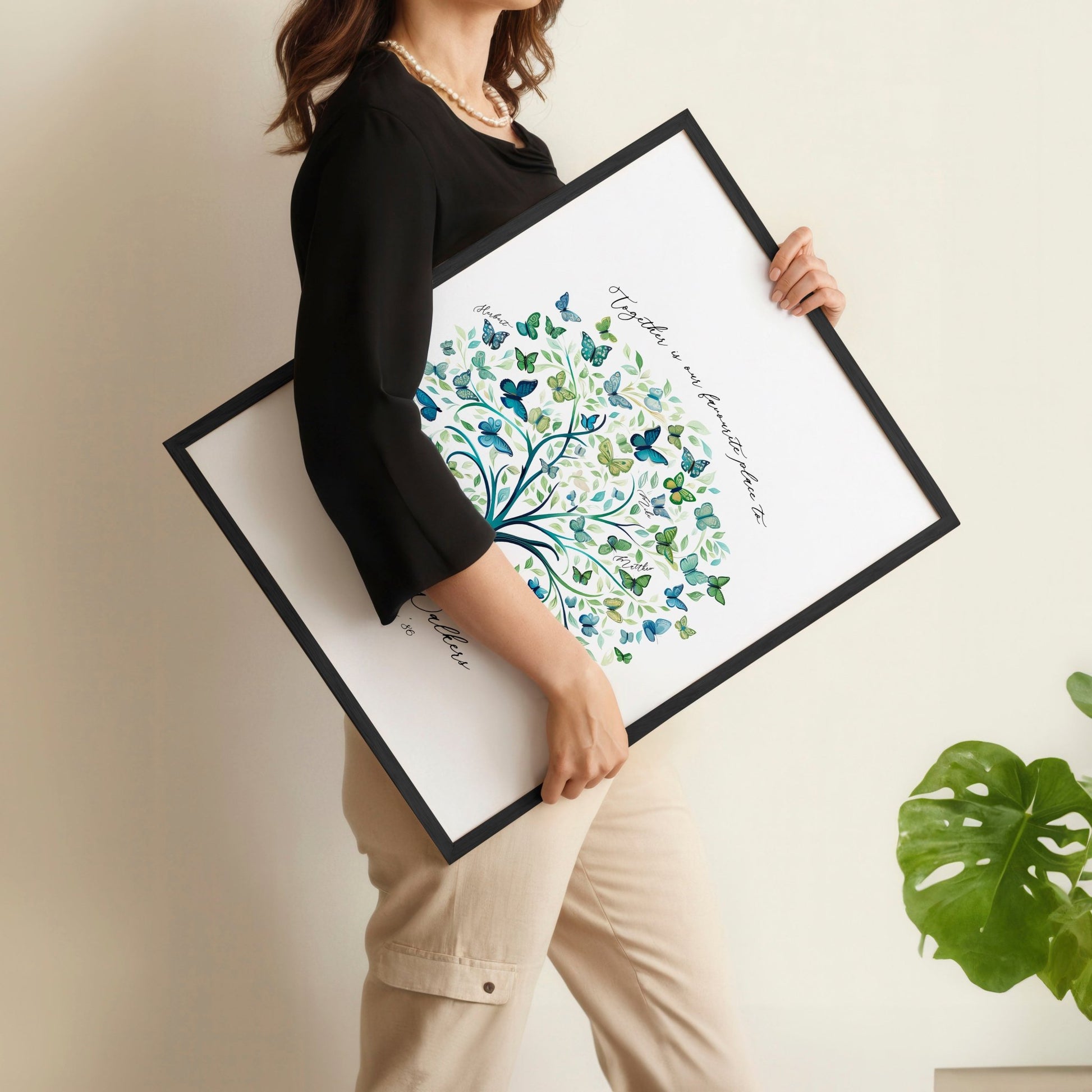 Family Tree Print | Set of 1 Botanical Wall art Prints