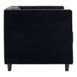 Farah Black Velvet Chair