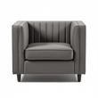 Farah Grey Velvet Chair