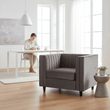 Farah Grey Velvet Chair