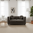 Farah Two Seat Grey Velvet Sofa