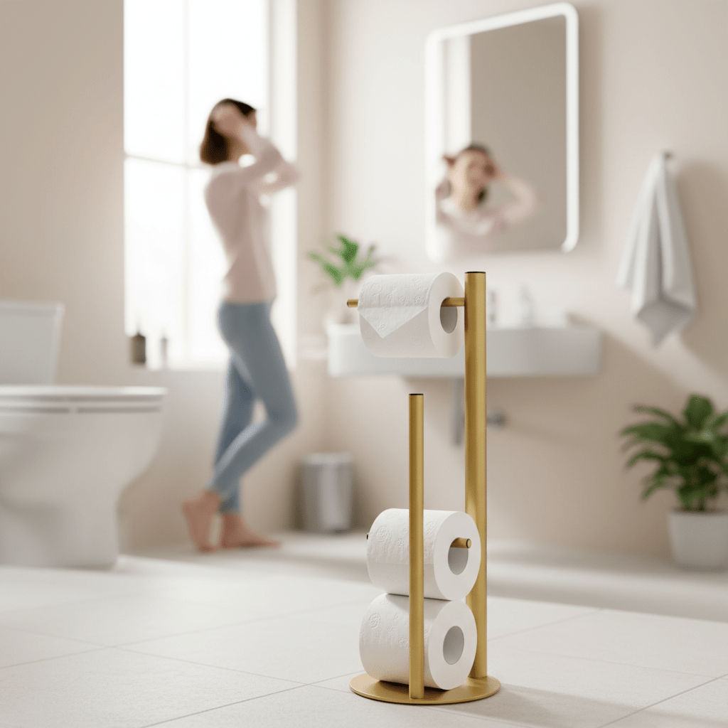 Fay Gold Finish Toilet Roll Holder