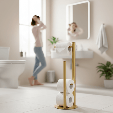 Fay Gold Finish Toilet Roll Holder