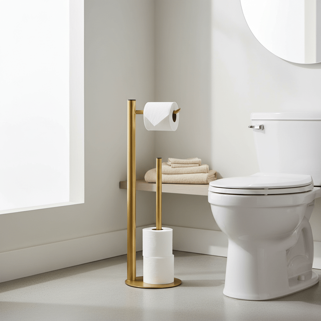 Fay Gold Finish Toilet Roll Holder