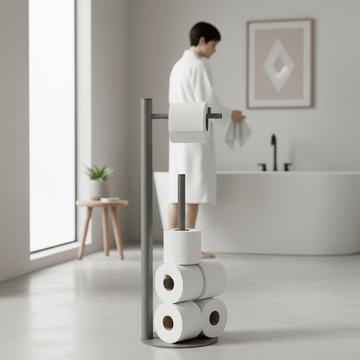 Fay Grey Toilet Roll Holder