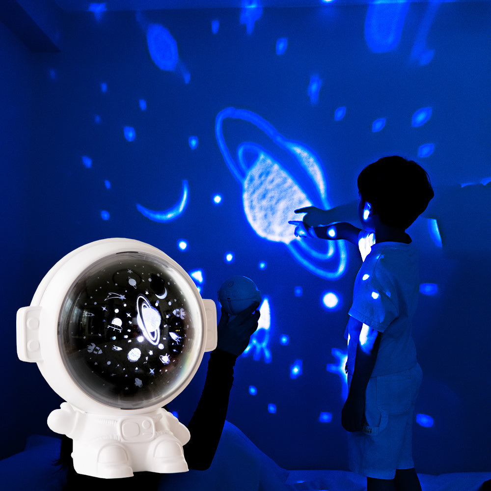 Galaxy Star Projector Night Light - Astronaut LED Lamp for Kids & Adults | Starry Sky Room Decor